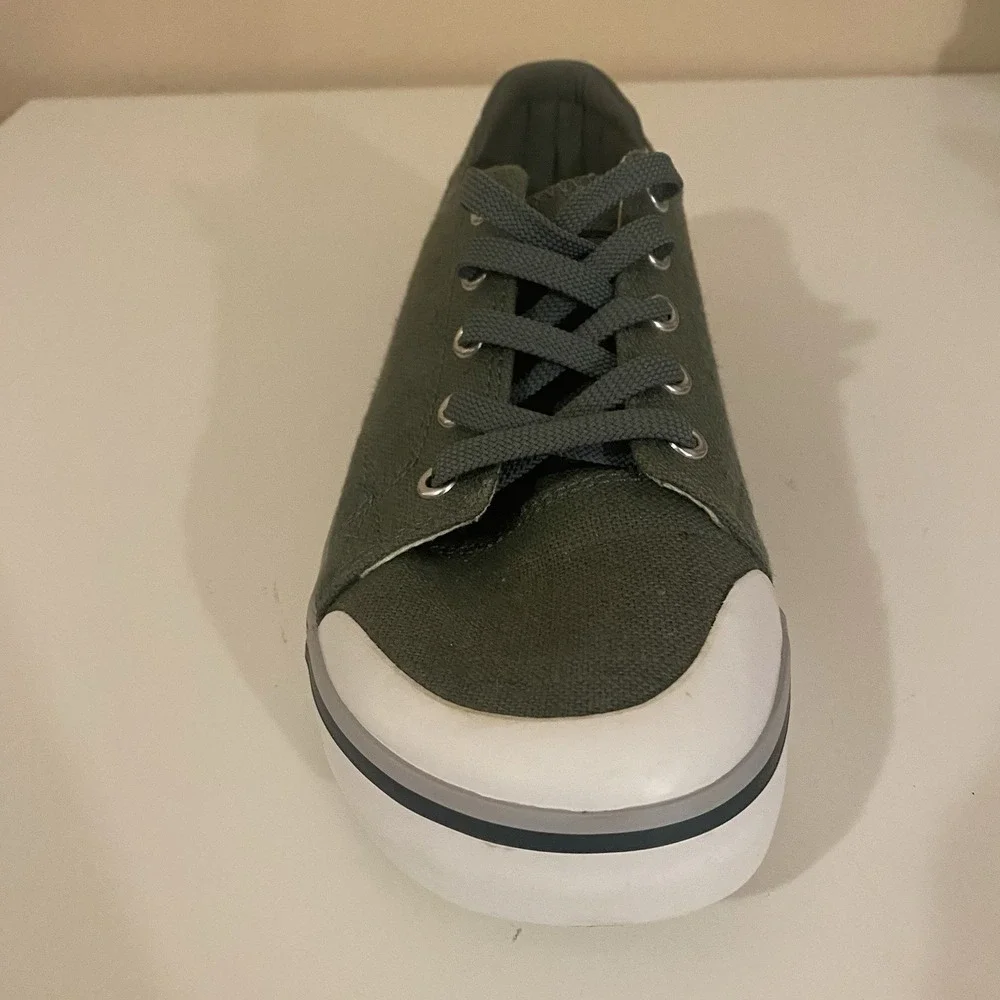 Keen Women's Elsa III Canvas Green Sneaker Size 7.5 - Picture 5 of 14